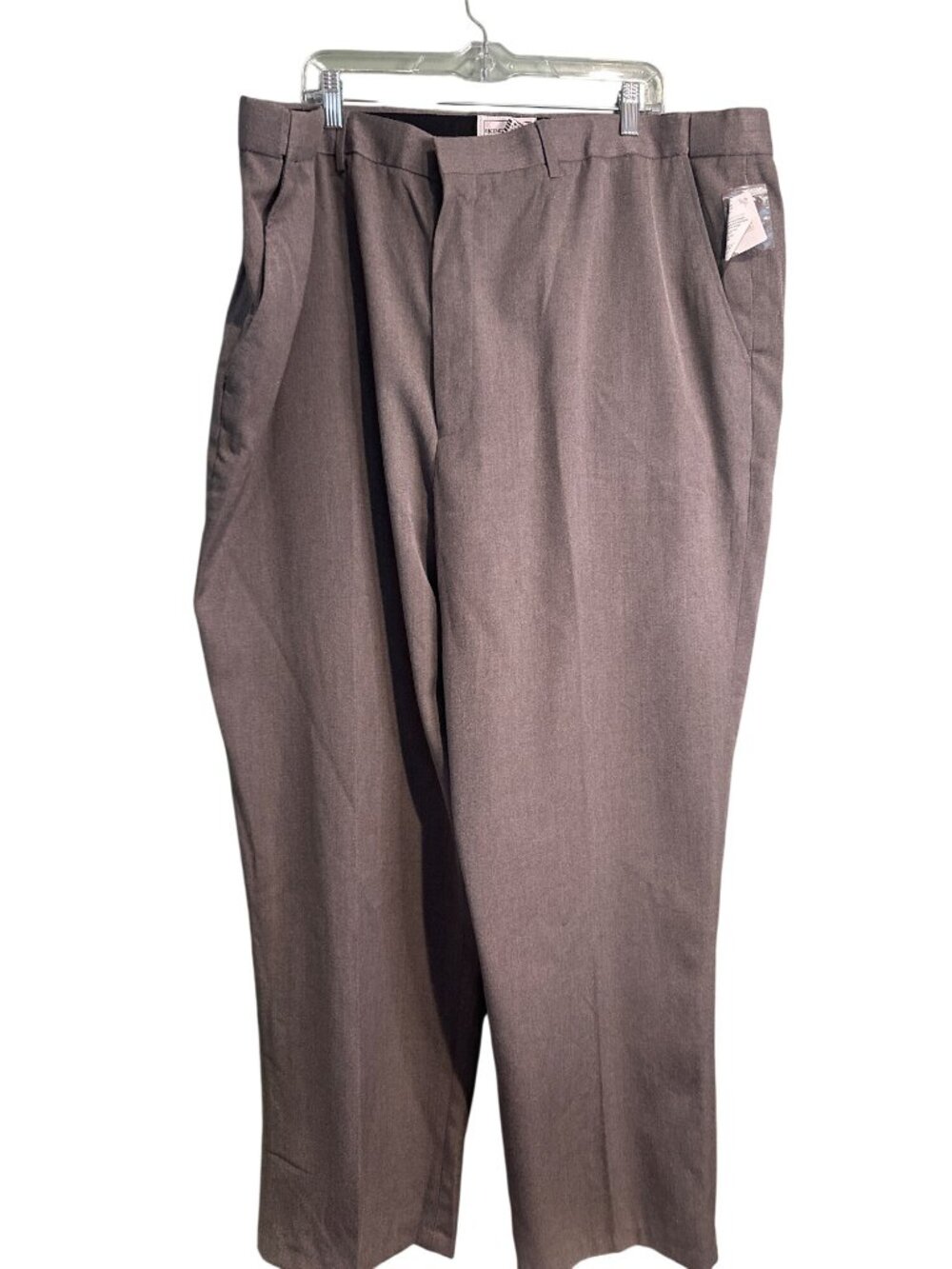 Kings Court Dress Pants Men 48x40 Gray Pleated Teflon Career Office NWT Tall